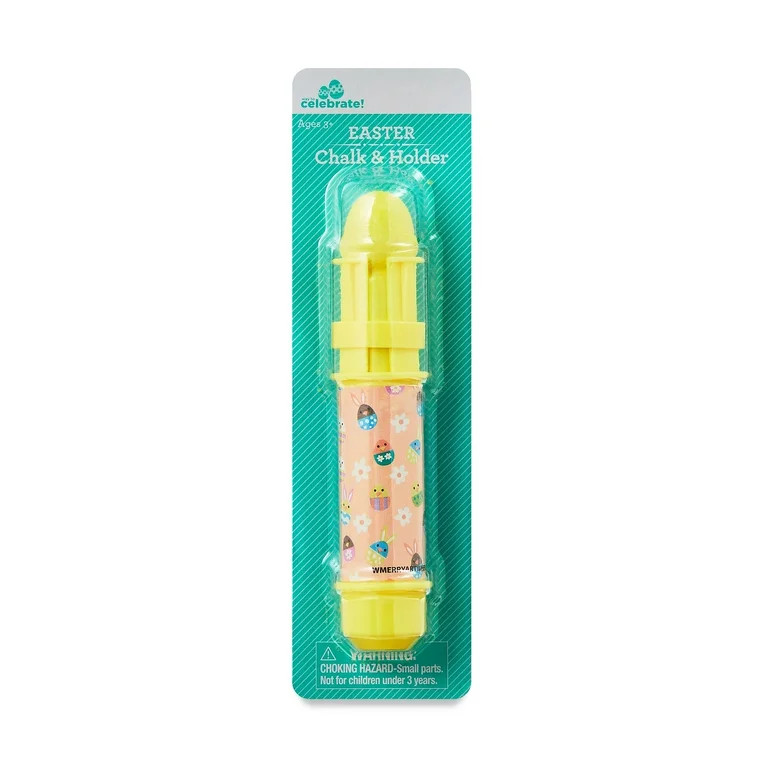 Easter Yellow Chick Shaped Chalk with Holder, 6 in, by Way To Celebrate | Walmart (US)