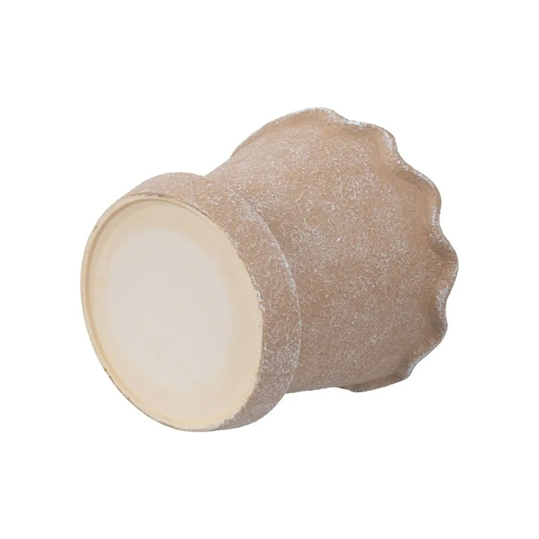 My Texas House 8 inch Ceramic Wave Planter, Brown | Walmart (US)