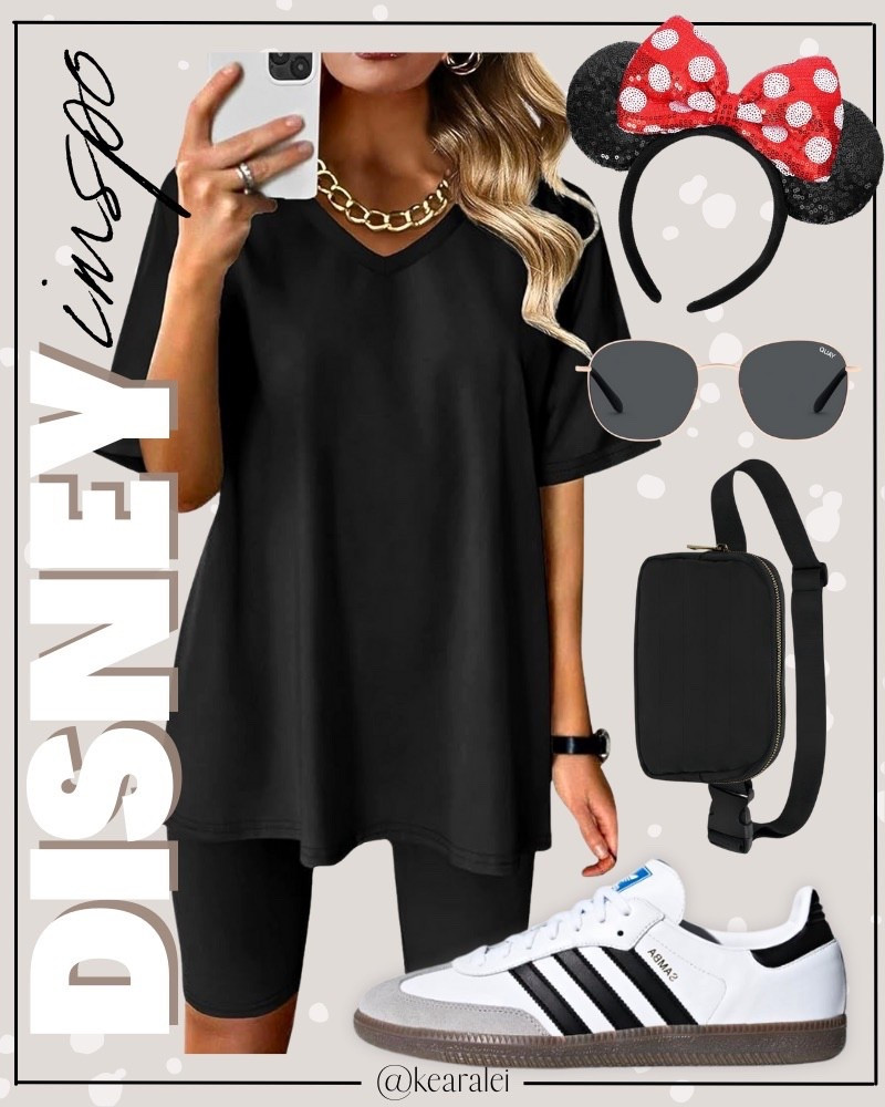Disney outfits idea Disney world outfits Disneyland spring break trip Minnie Mouse Mickey Mouse Ear headband Minnie ears red bow polka dot sequins black oversized tshirt with biker shorts set shirts tops adidas sambas sneakers shoes black belt bag fanny pack aviator sunglasses Amazon affordable looks for less free people summer outfits casual comfy lounge wear loungewear sets pjs pajamas summer || #disney #Disneyland #disneyworld #outfit #outfits #minnie #mickey #mouse #amazon #affordable #cheap #budget
.
.
Amazon fashion, teacher outfits, business casual, casual outfits, neutrals, street style, Midi skirt, Maxi Dress, Swimsuit, Bikini, Travel, skinny Jeans, Puffer Jackets, Concert Outfits, Cocktail Dresses, Sweater dress, Sweaters, button-downs, Oversized Sweatshirts, Jeans, High Waisted Leggings, dresses, joggers, lounge set, Date Night Outfits, Vacation outfits, Mom jeans, shorts, sunglasses, Disney outfits, Romper, jumpsuit, Airport outfits, biker shorts, Weekender bag, plus size fashion, Stanley cup tumbler
.

Target, Abercrombie and fitch, Amazon, Shein, Nordstrom, H&M, forever 21, forever21, Walmart, asos, Nordstrom rack, Nike, adidas, Vans, Quay, Tarte, Sephora, lululemon, free people, j crew jcrew factory, old navy
.

boots booties tall over the knee, ankle boots, Chelsea boots, combat boots, pointed toe, chunky sole, heel, high heels, mules, clogs, sneakers, slip on shoes, Nike, adidas, vans, dr. marten’s, ugg slippers, golden goose, sandals, high heels, loafers, Birkenstocks, Steve Madden


#LTKSaleAlert #LTKSeasonal #LTKootd