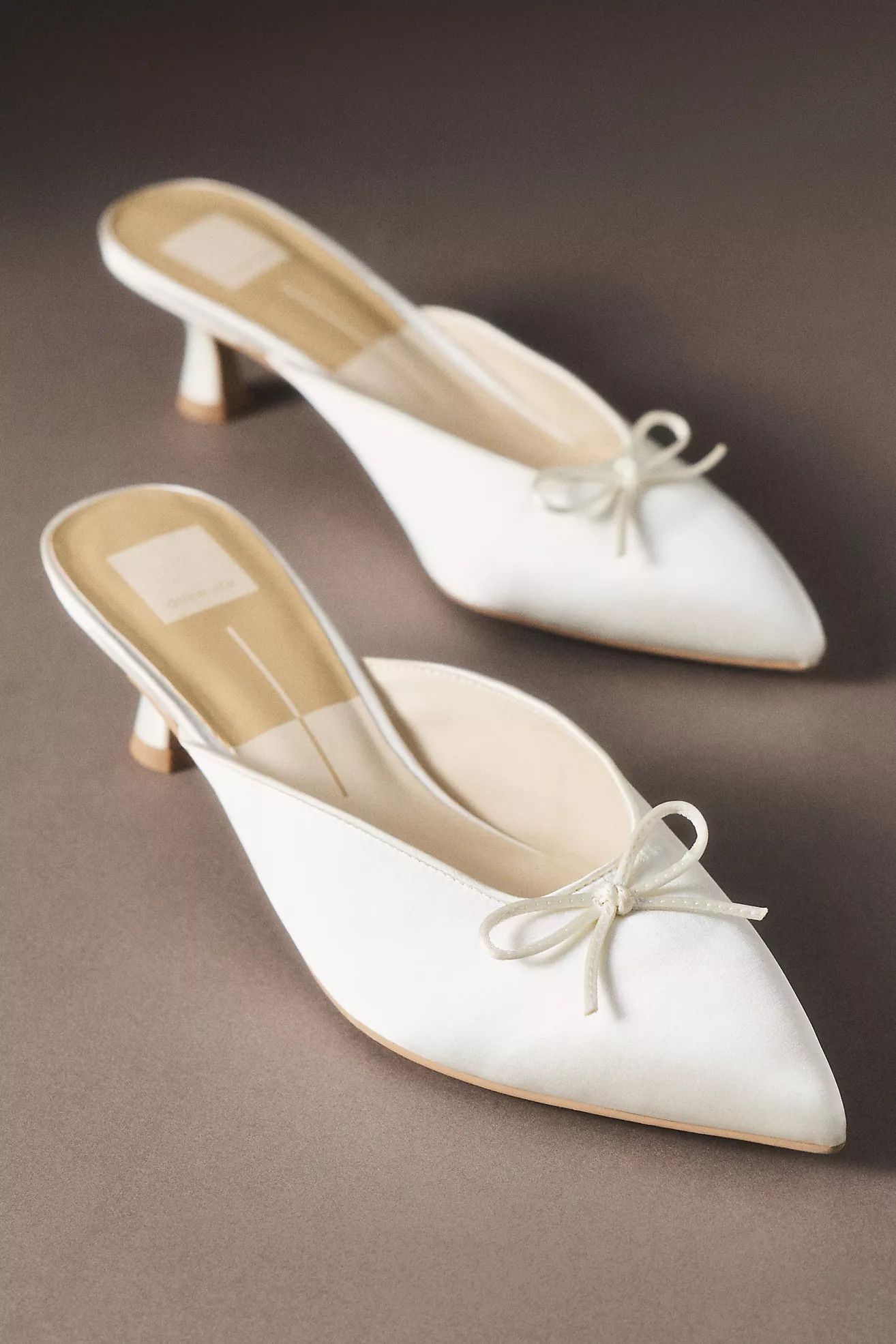 Dolce Vita Cleo Satin Mule Kitten Heels | Anthropologie (US)