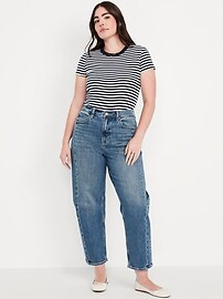 High-Waisted Barrel Ankle Jeans | Old Navy | Old Navy (US)