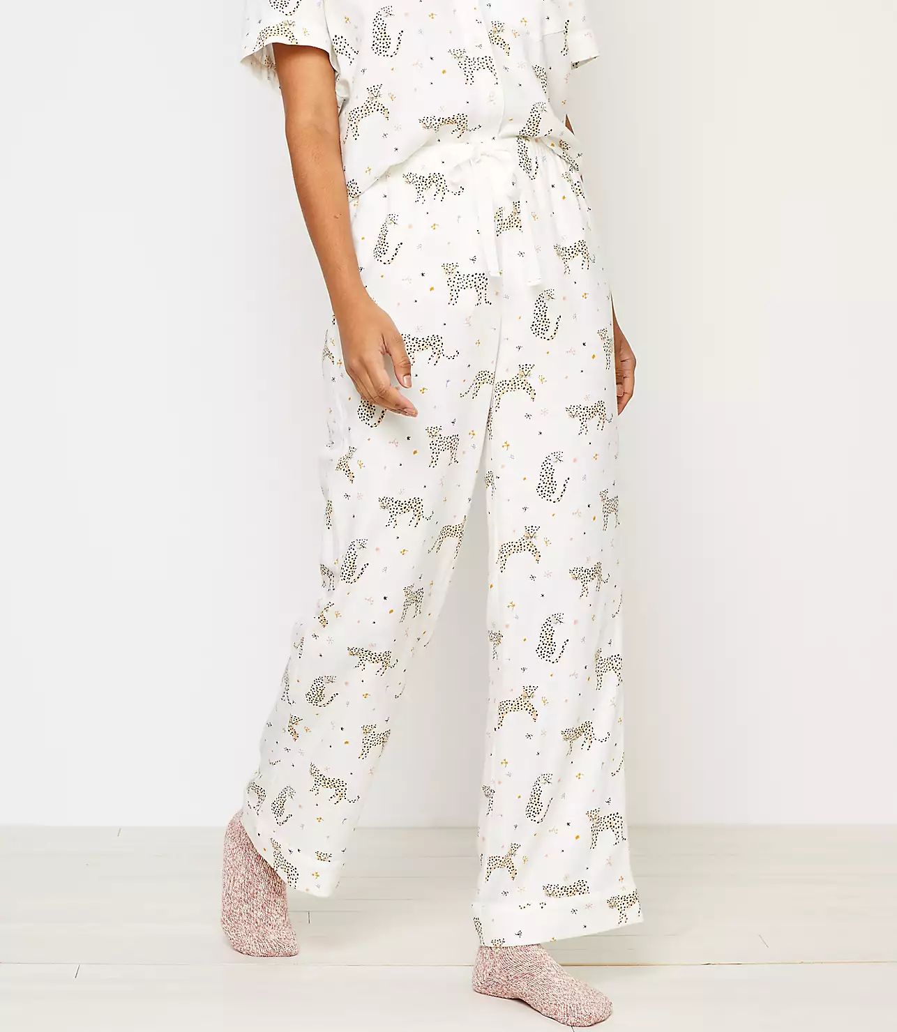 Leopard Print Pajama Pants | LOFT