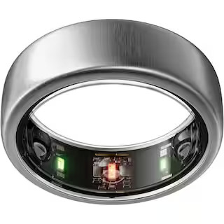 Smart Horizon Brushed Titanium with Sleep Tracking, Heart Rate and Fitness Tracking in Size 7 | The Home Depot