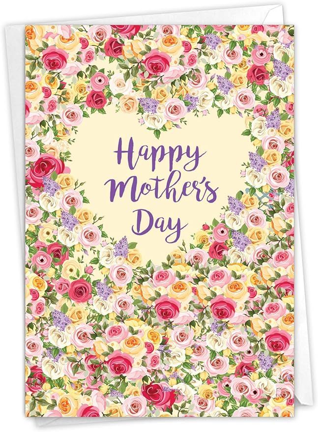 The Best Card Company - Beautiful Card for Mother's Day - Loving, Heartfelt Card for Moms, Stepmo... | Amazon (US)