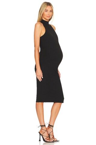 HATCH The Maternity Body Halter Dress in Black from Revolve.com | Revolve Clothing (Global)
