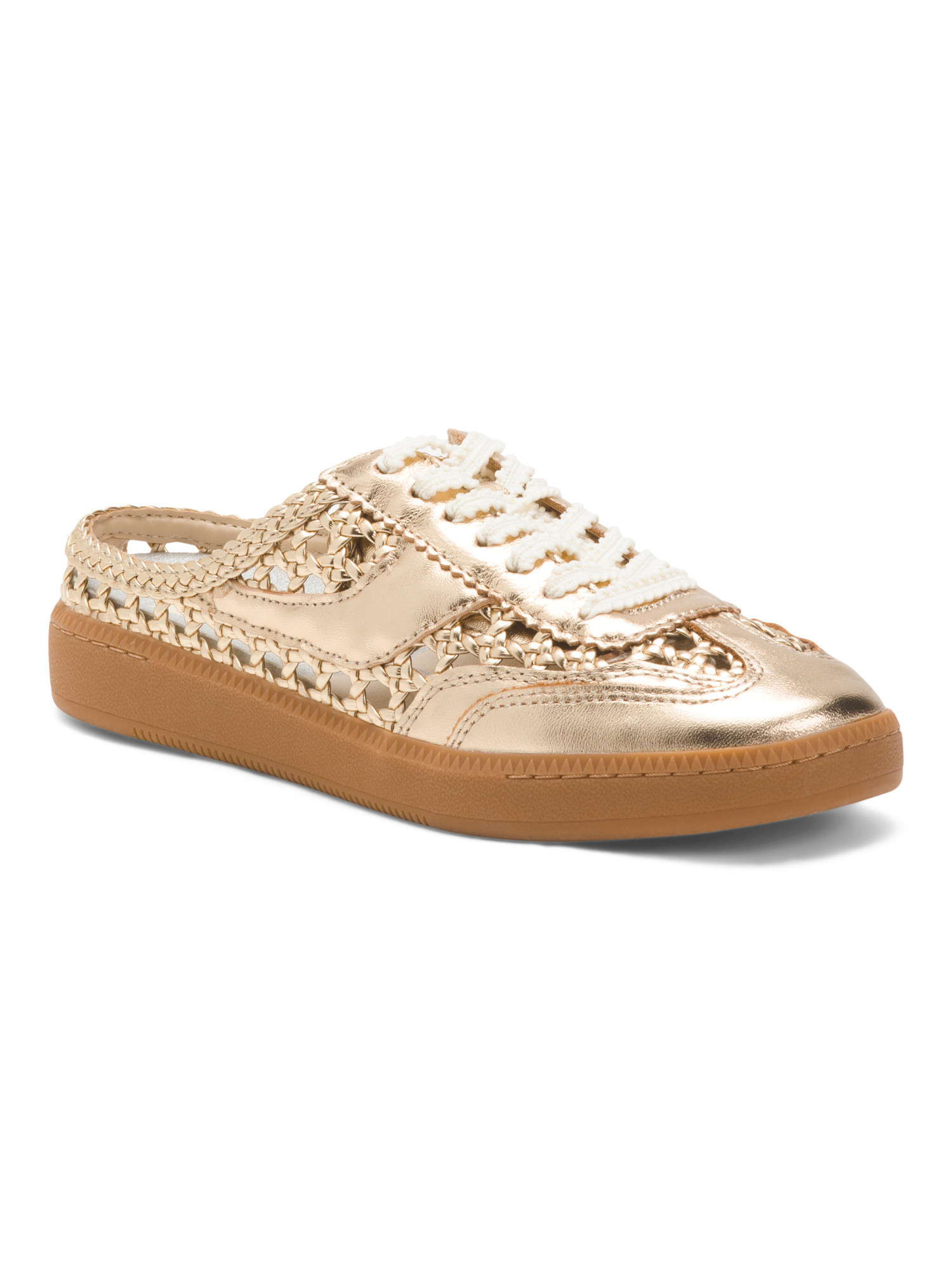 Leather Notice Woven Mule Sneakers | TJ Maxx