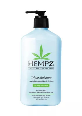 Hempz Triple Moisture Fresh Citrus Herbal Whipped Body CrÃ¨me Moisturizing Lotion, Blue, 17 Ounces | Belk