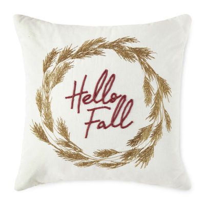 Jcp Hello Fall Square Throw Pillow | JCPenney