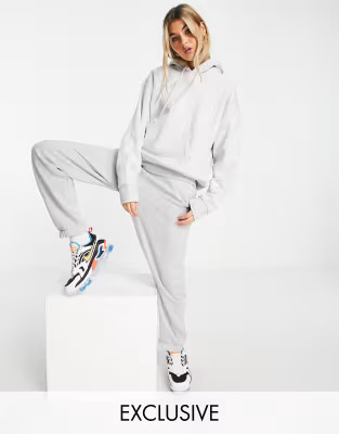 Weekday Alisa oversized hoodie in gray marl | ASOS (Global)