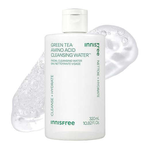innisfree Green Tea Amino Acid Cleansing Water, Hydrating Micellar Water, Korean Skincare Makeup ... | Amazon (US)