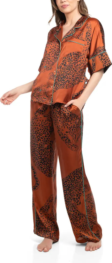 Tiger Print Satin Pajamas | Nordstrom