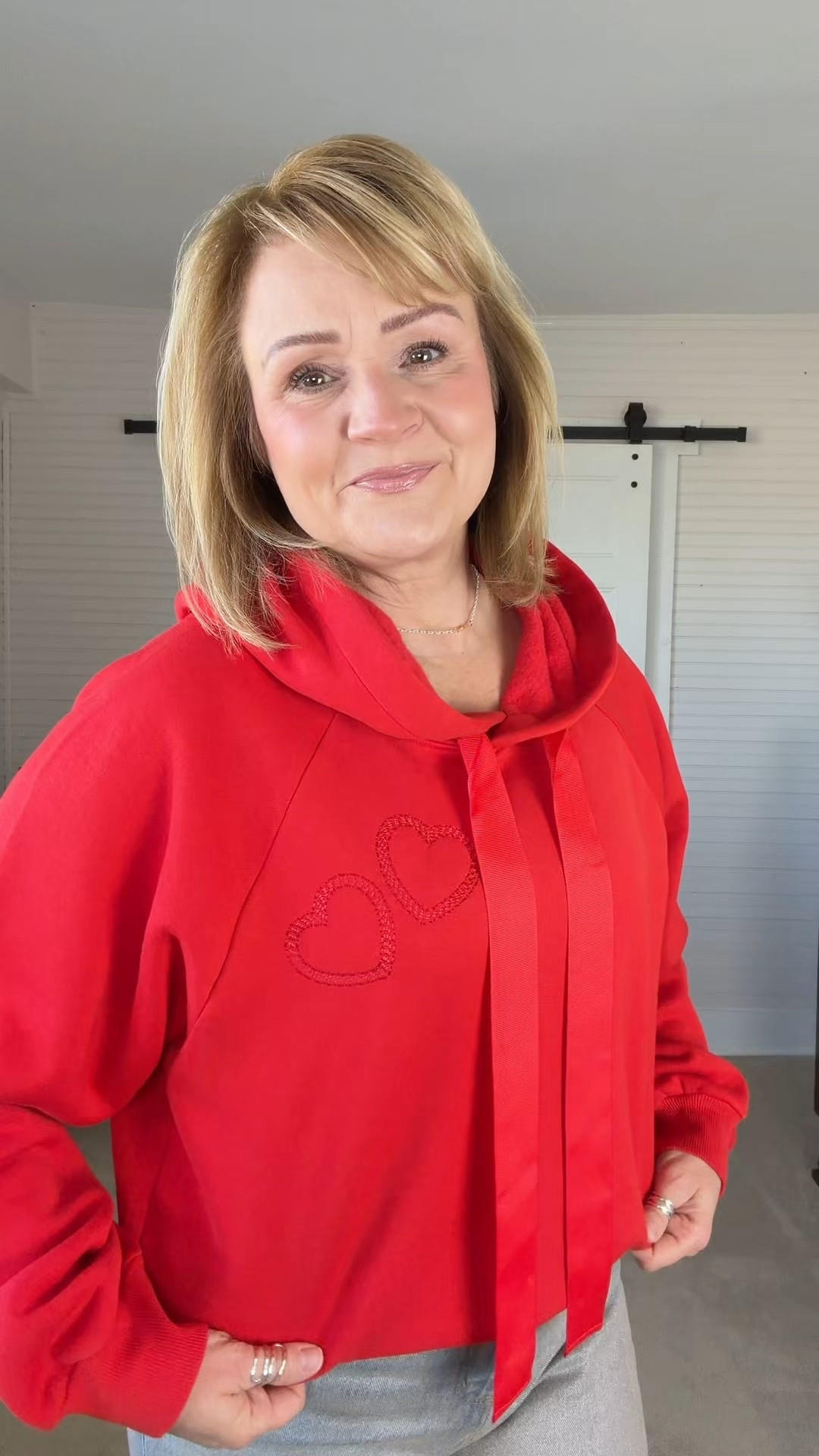 Embroidered heart sweatshirt is 50% off.  I’m wearing my true size  

#LTKOver40 #LTKFindsUnder50