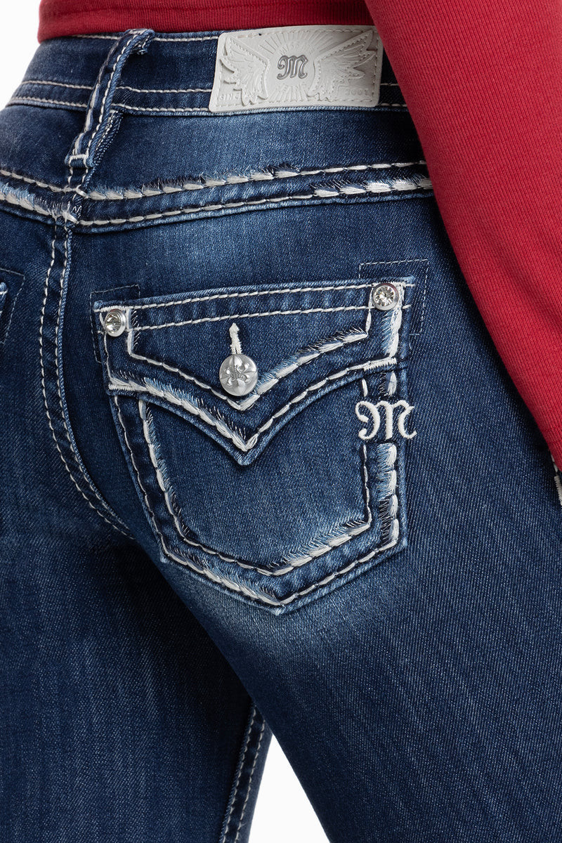 Classic Saddle Stitch Bootcut Jeans | Miss Me