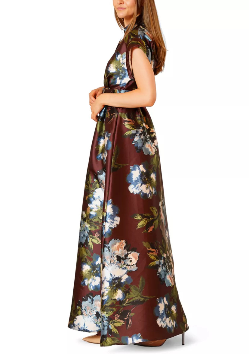 Women's Short Sleeve Floral Twill Shirtdress | Belk