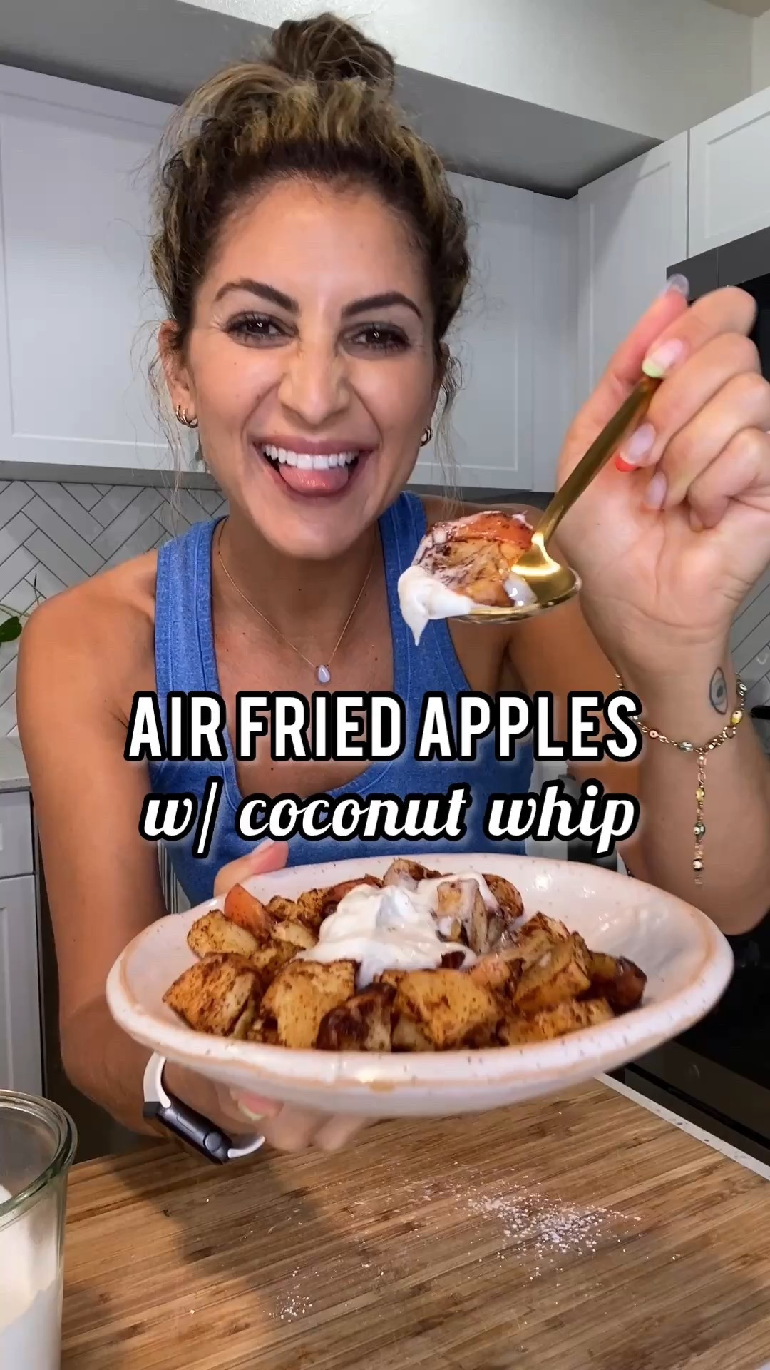 Air Fried Apples with Coconut Whip (Gluten-Free, Low-Sugar Fall Dessert)

Air Fried Apples with Coconut Whip taste just like apple pie, but clean and simple. A cozy fall dessert without the sugar overload.

* Gluten-free
* Dairy-free
* Low in sugar
* Toddler approved
* Under 15 minutes

#LTKKids #LTKFamily
