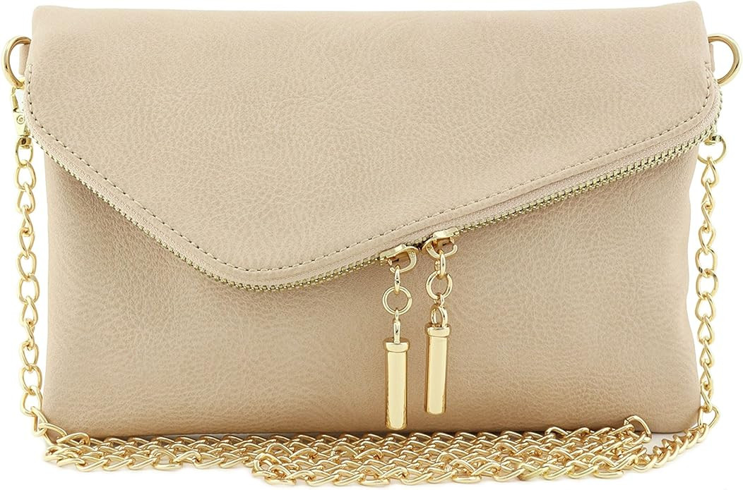 Envelope Wristlet Clutch Crossbody Bag with Chain Strap | Amazon (US)