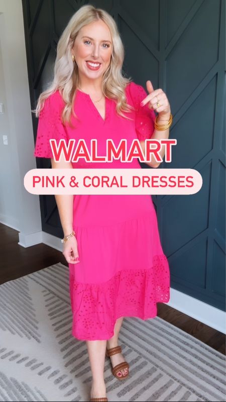 Instagram reel, Walmart outfit, Walmart fashion, Walmart try on, time and tru, pink dress, coral dress, summer dress, midi dress, eyelet dress 

#LTKFindsUnder50 #LTKSeasonal #LTKStyleTip