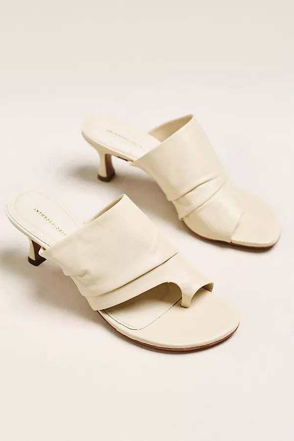 By Anthropologie Toe-Loop Scrunch Heels | Anthropologie (US)