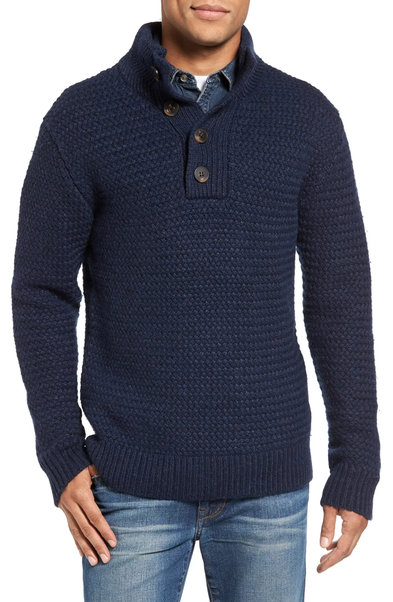 Schott NYC Military Henley Sweater | Nordstrom | Nordstrom