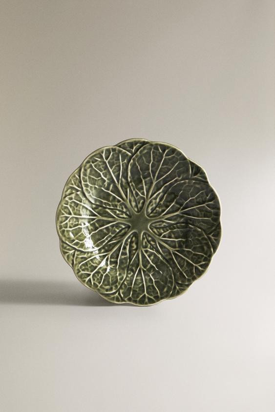 STONEWARE CABBAGE DESSERT PLATE | Zara US