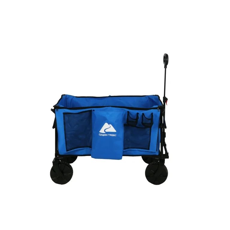 Ozark Trail All-Terrain Big Bucket Cart Wagon, Height 27", Blue | Walmart (US)