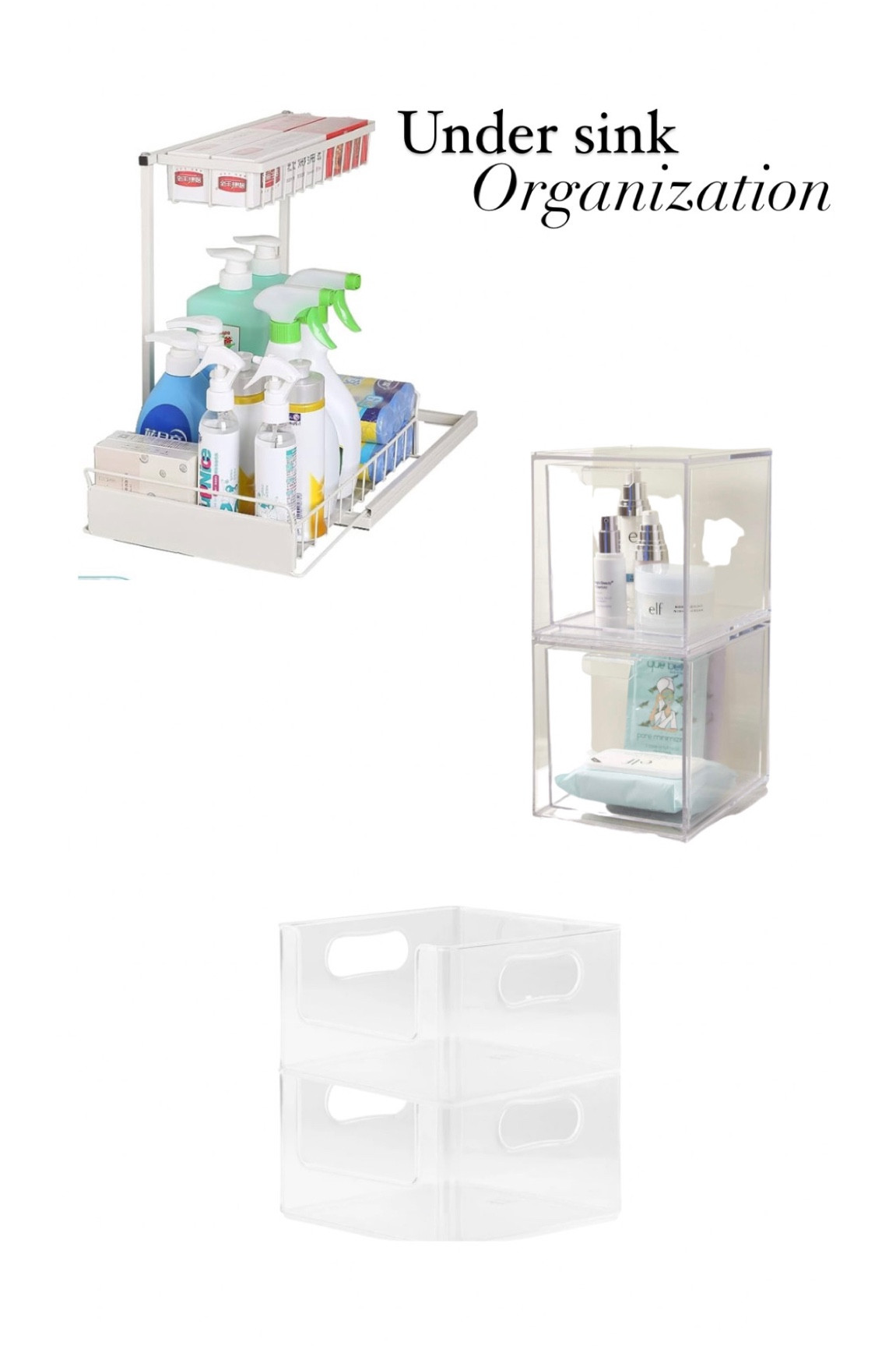 Under sink organization 

#LTKhome #LTKfamily #LTKunder50