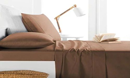 Milan Collection 1000 Thread Count 100% Cotton Deep Pocket Sheet Set (King, Spice) | Walmart (US)