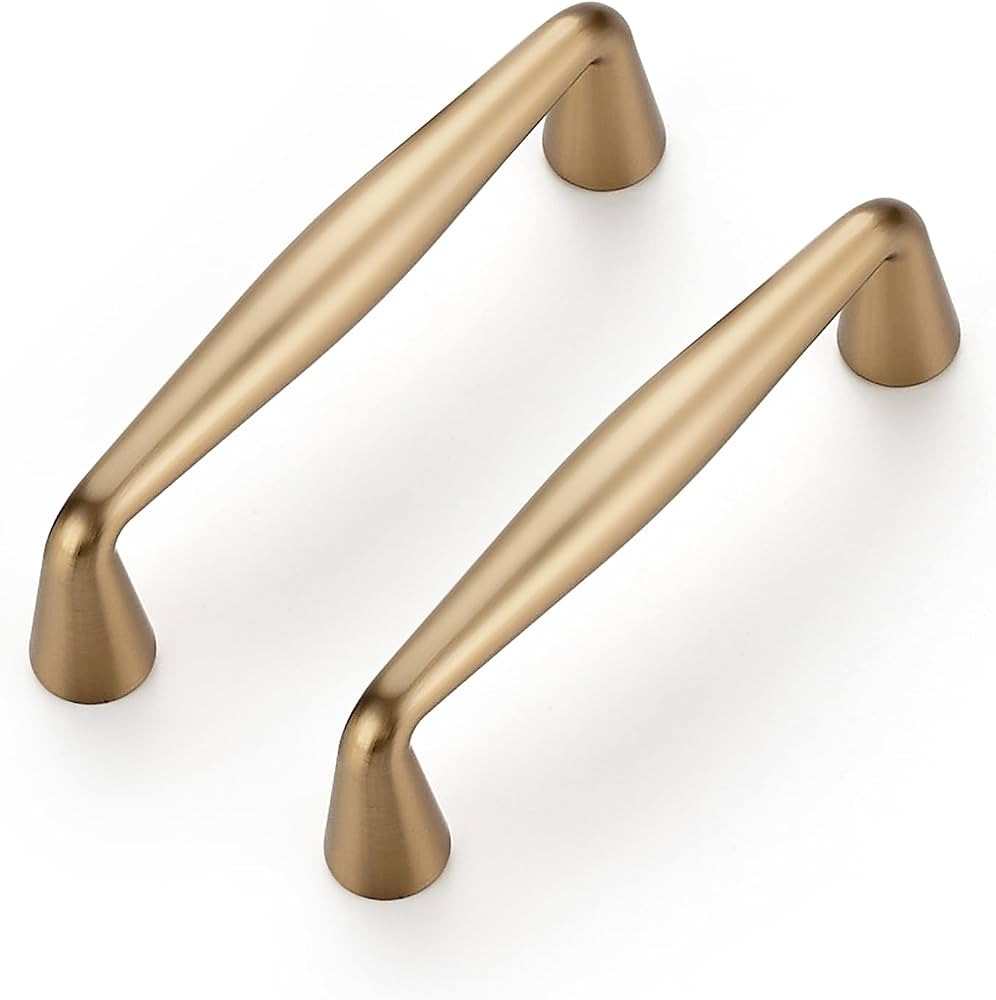 Ravinte 10 Pack 3 Inch Champagne Bronze Kitchen Cabinet Handles Solid Zinc Alloy Cabinet Pulls Cu... | Amazon (US)