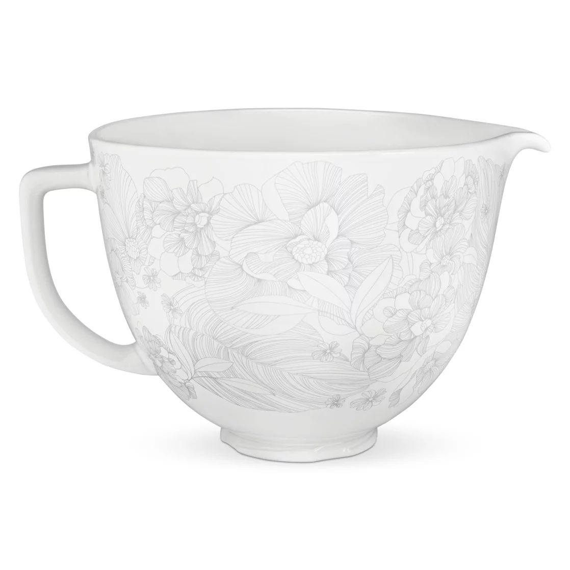 KitchenAid 5 Quart Whispering Floral Ceramic Bowl - KSM2CB5P | Walmart (US)