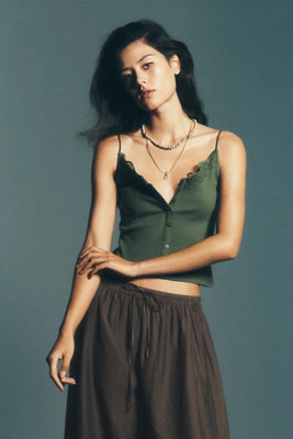 By Anthropologie Lace Trim Cami | Anthropologie (US)