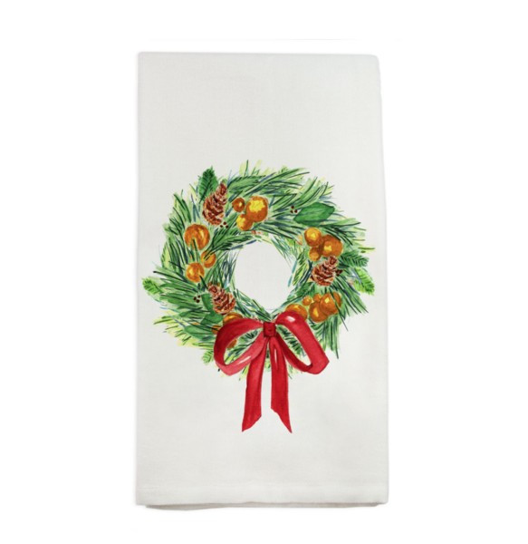 Christmas Wreath Guest Towel | Waiting On Martha