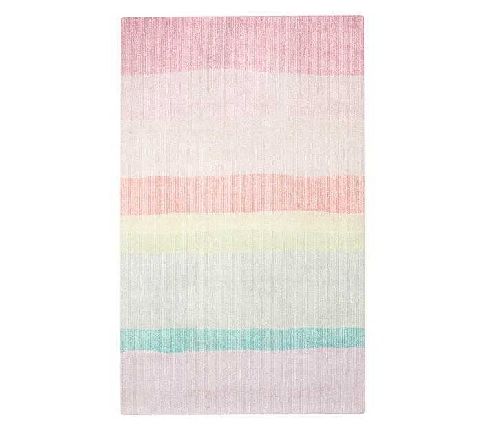 Rainbow Ombre Rug | Pottery Barn Kids