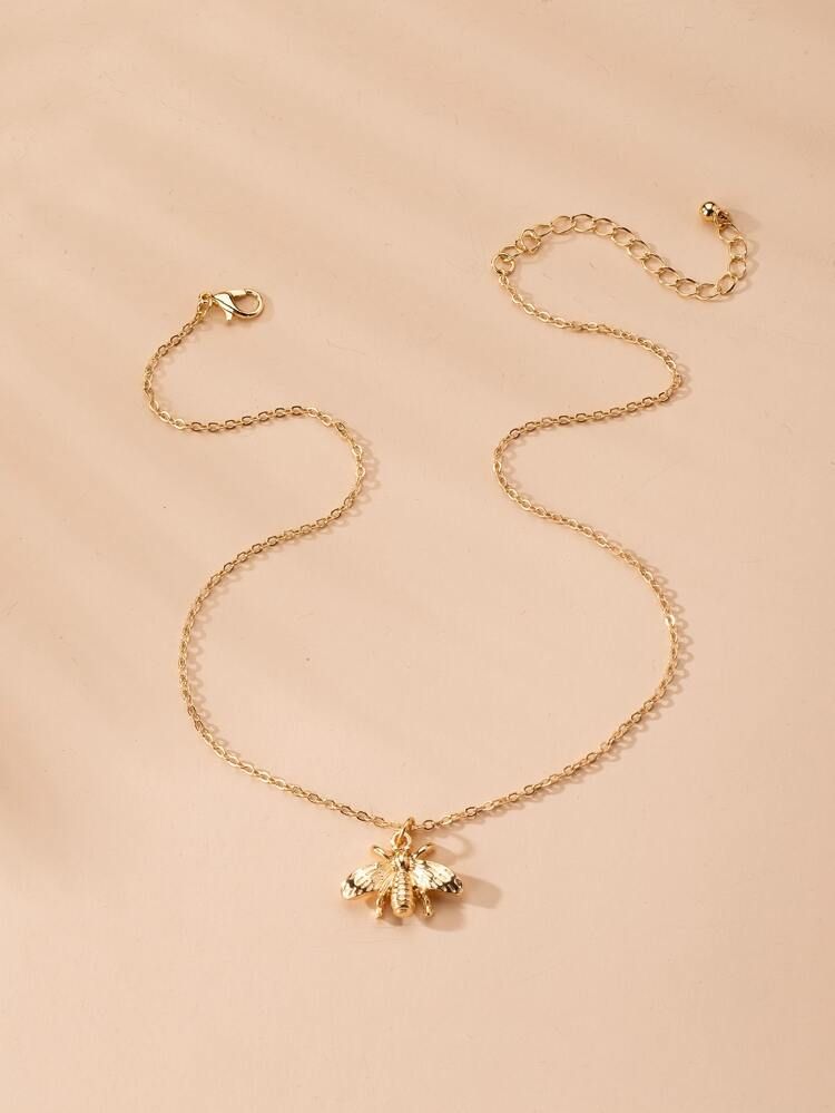 Bee Charm Necklace | SHEIN