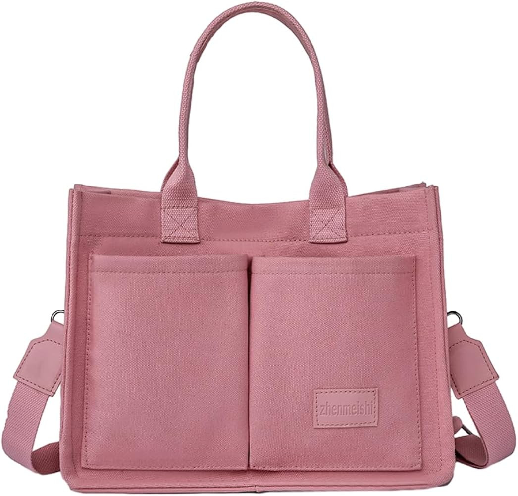 Women Canvas Tote Bag Corduroy Hobo Bag Casual Pockets Practical Shoulder Satchels Multi-style Un... | Amazon (US)