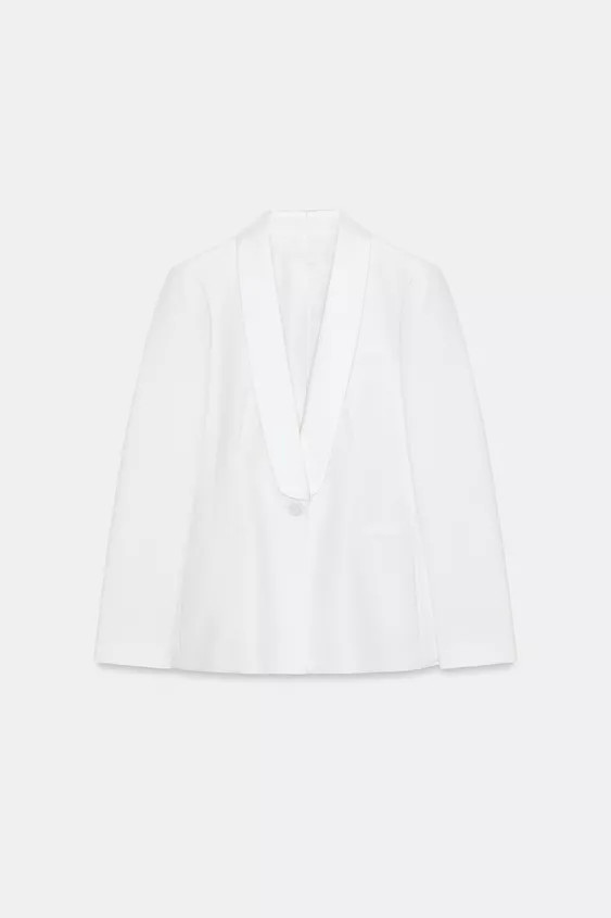 SATIN TUXEDO BLAZER | Zara US