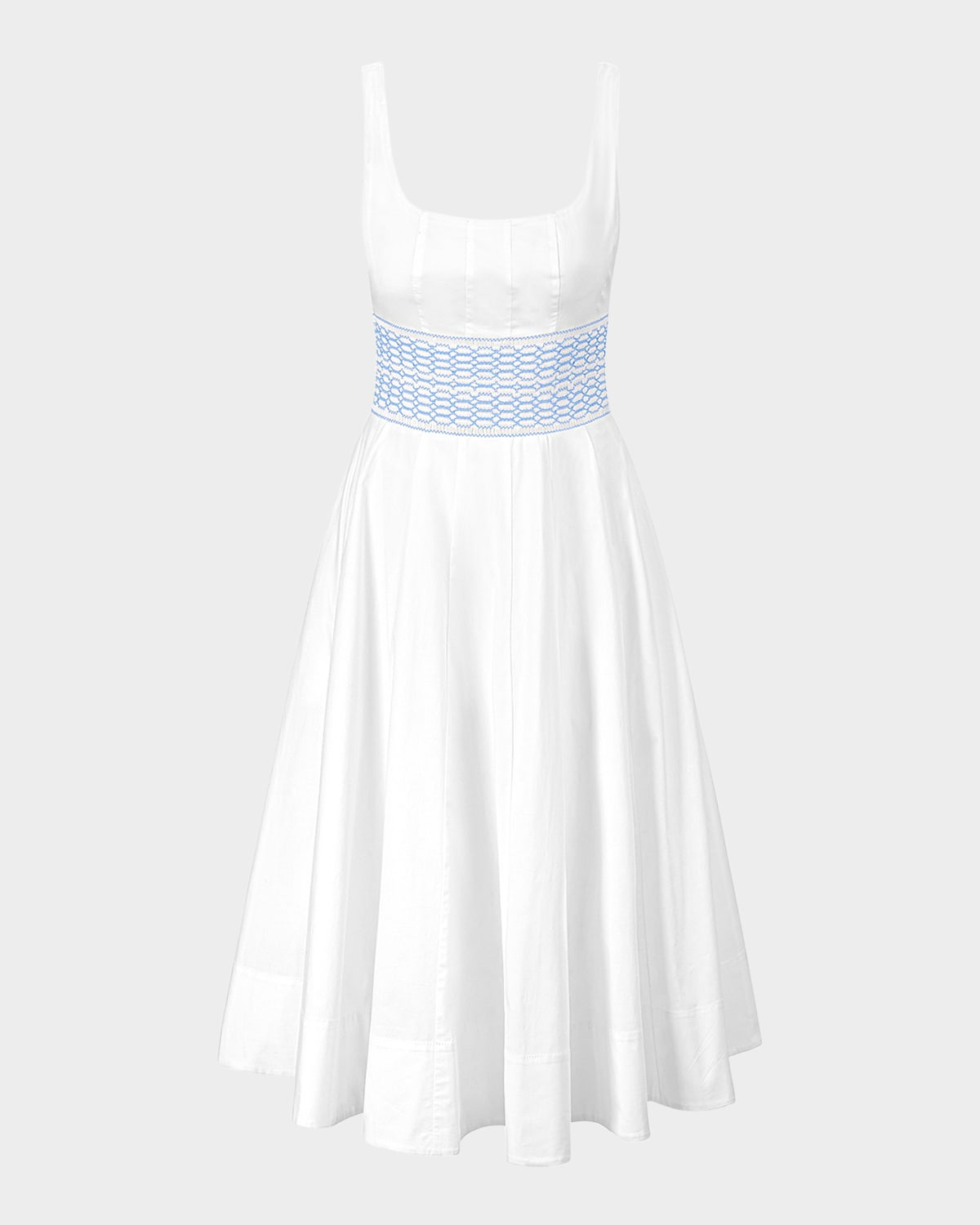 Rig Embroidered Cotton Midi Dress | Neiman Marcus
