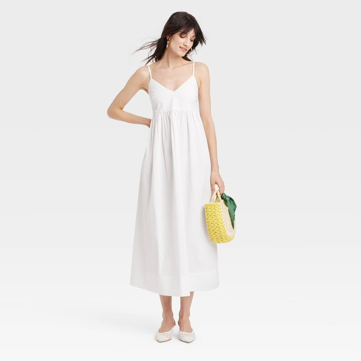 Women's Seersucker Maxi A-Line Dress - A New Day™ | Target