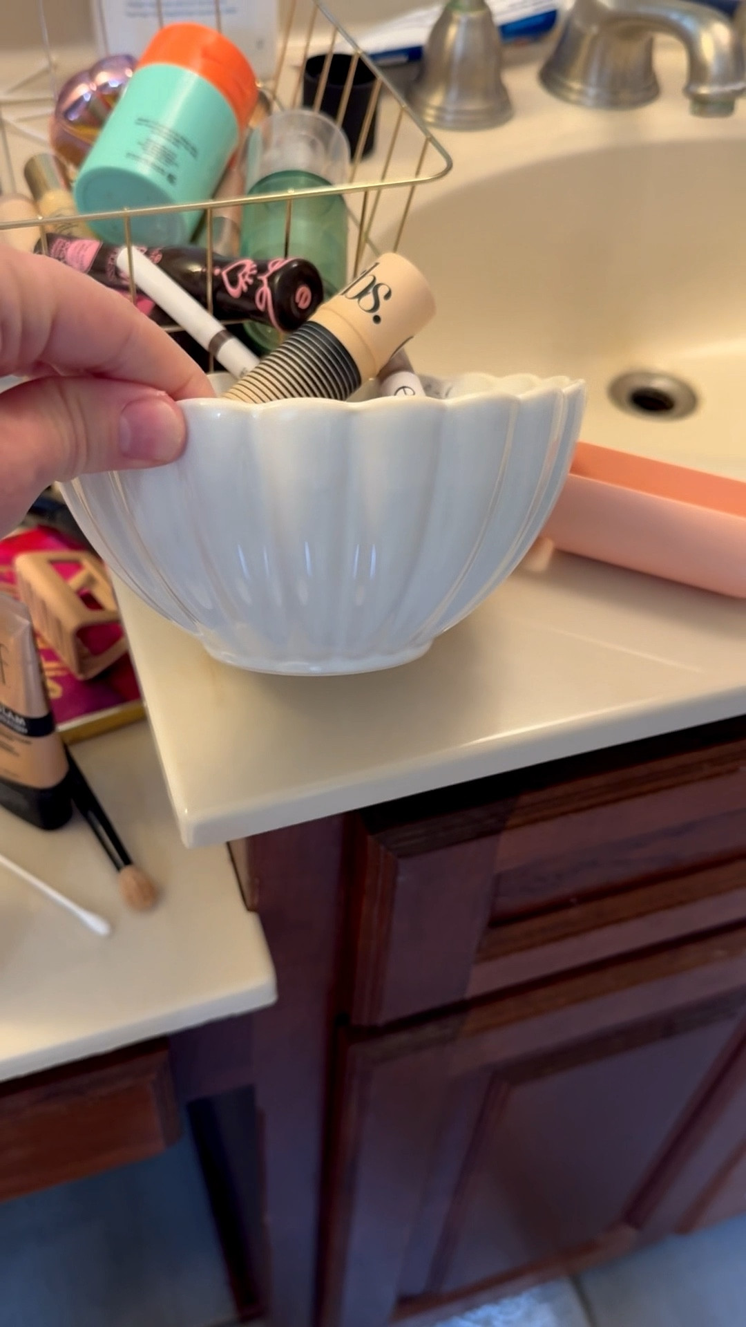 The perfect Makeup or lip gloss bowls. One is decorative and one is a kitchen bowl. Perfect for makeup or to decorate a countertop, coffee table or shelves. 

#LTKBeauty #LTKHome