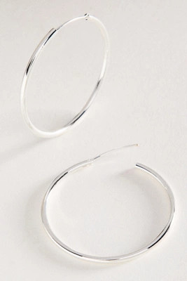 Delicate Gilded Hoop Earrings | Anthropologie (US)