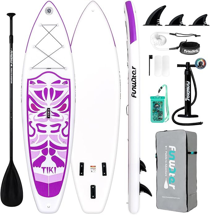 FunWater Inflatable Ultra-Light Stand Up Paddle Board for All Skill Levels with Premium SUP Paddl... | Amazon (US)