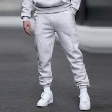 Men Solid Slant Pocket Sweatpants | SHEIN