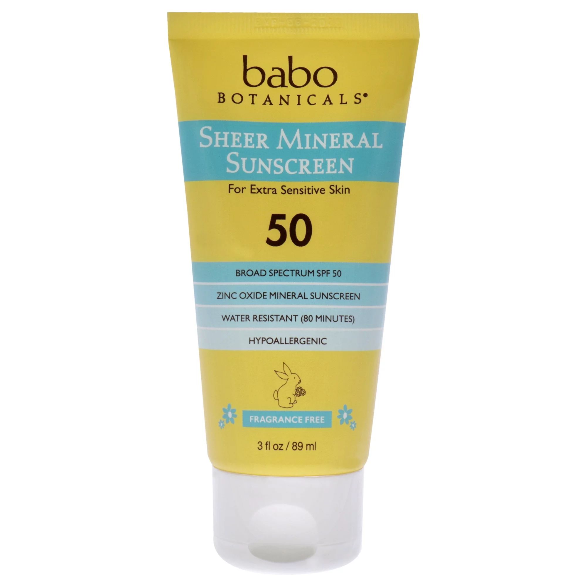 Babo Botanicals Sheer Mineral Sunscreen Lotion SPF 50 , 3 oz Sunscreen | Walmart (US)