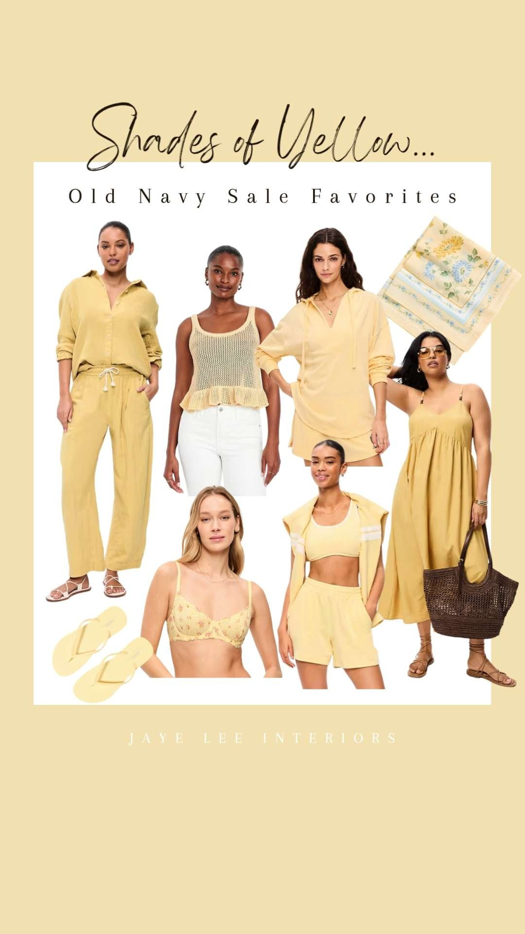Loving this color of the season! Find your yellow moment at Old Navy (ON SALE!) #shadesofyellow #yellowdress #yellowshorts #yellowactivewear #yellowathleisure #oldNavy #peplumtank #sundress #vacationoutfits #summeroutfit #momstyle #fashionover40 #momoutfit #sidelinestyle #beachvacation #jleeinteriors 

 

#LTKMothersDay #LTKOver40 #LTKSaleAlert