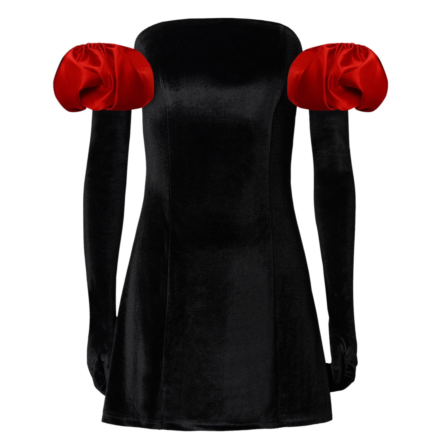 Cupid Dress , Gloves & Puffs - Black | Wolf & Badger (US)