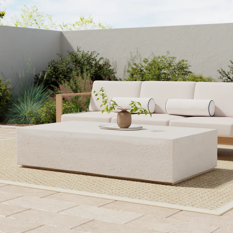 Joss & Main Aubrey Stone/Concrete Coffee Table & Reviews | Wayfair | Wayfair North America