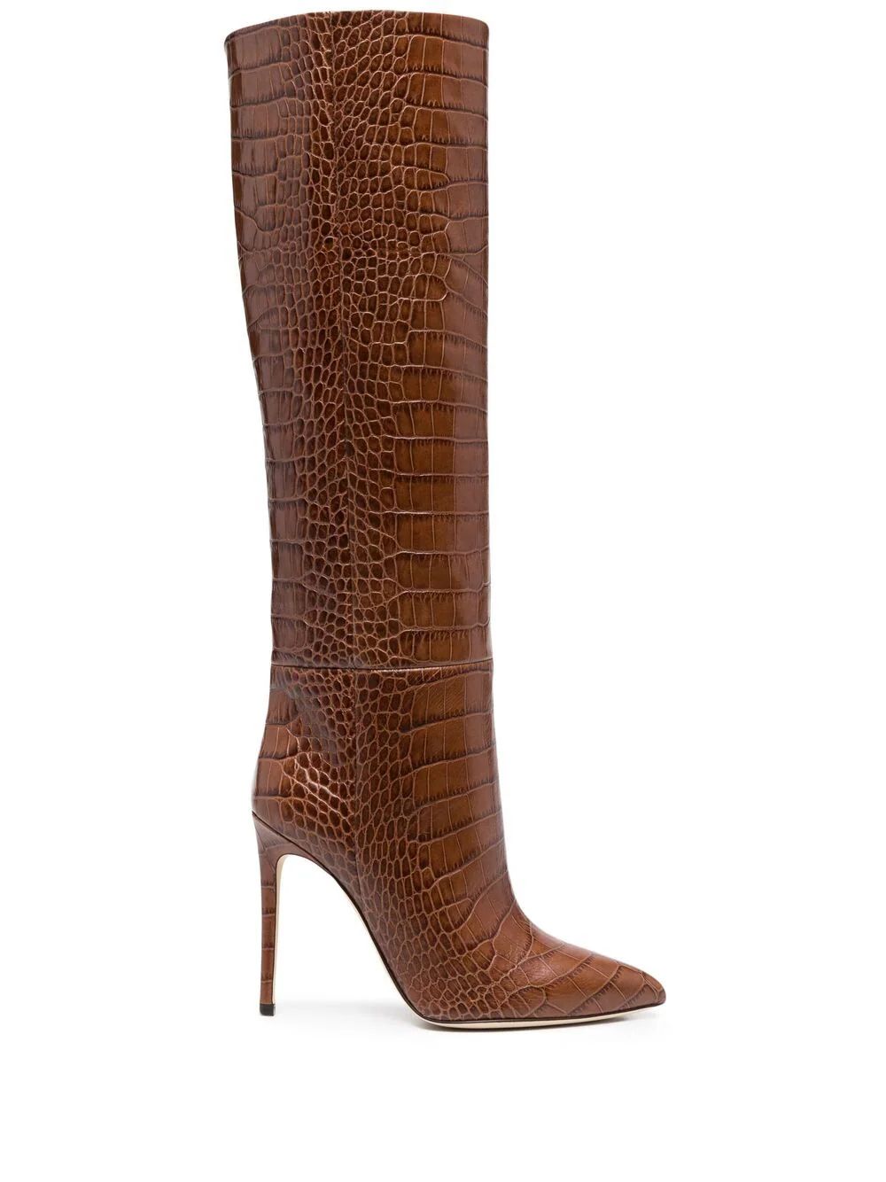 crocodile-embossed leather boots | Farfetch Global