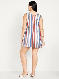 Sleeveless Button-Front Mini Dress | Old Navy (US)