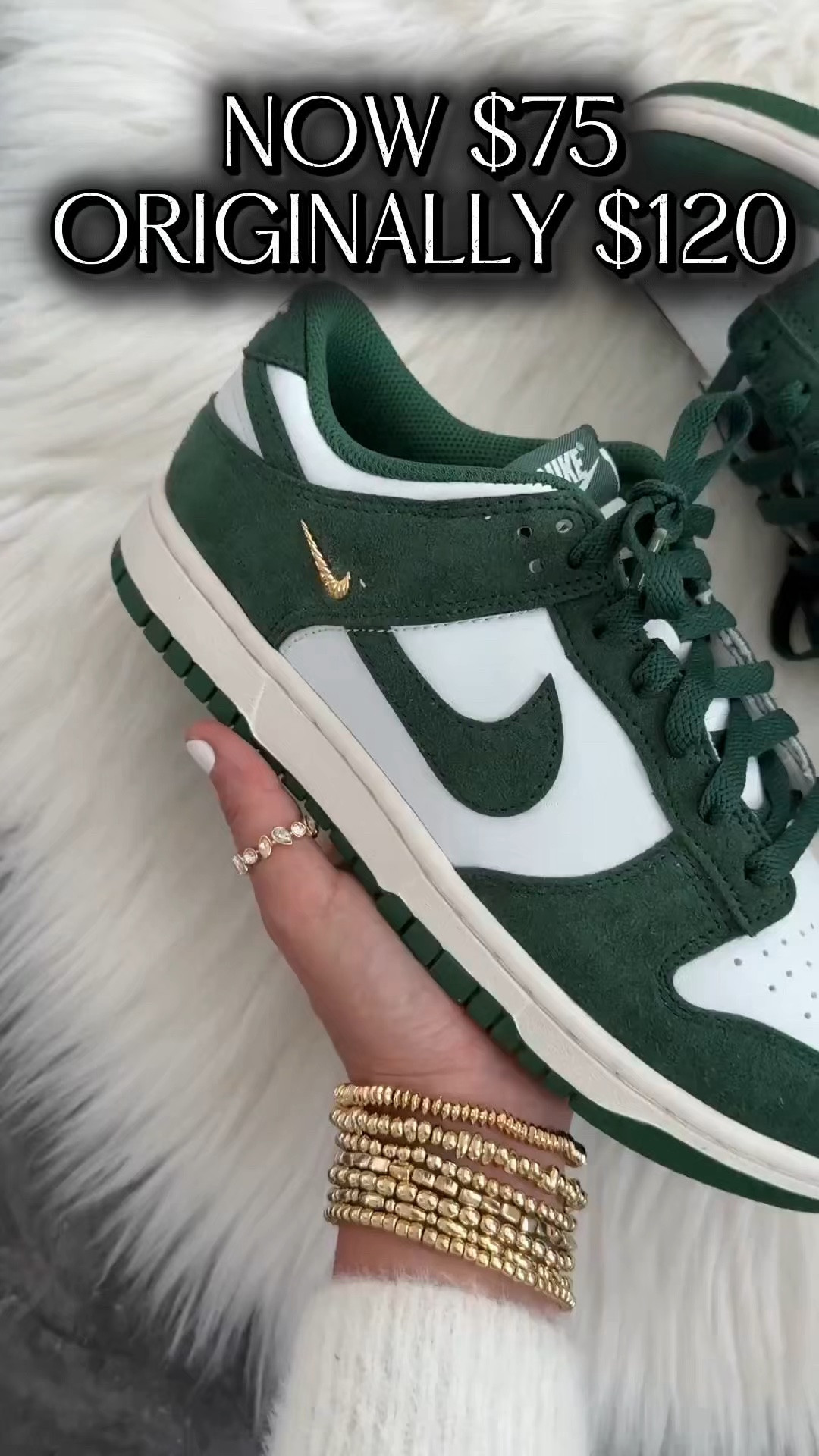 Nike dunk low suede now $75 with core START