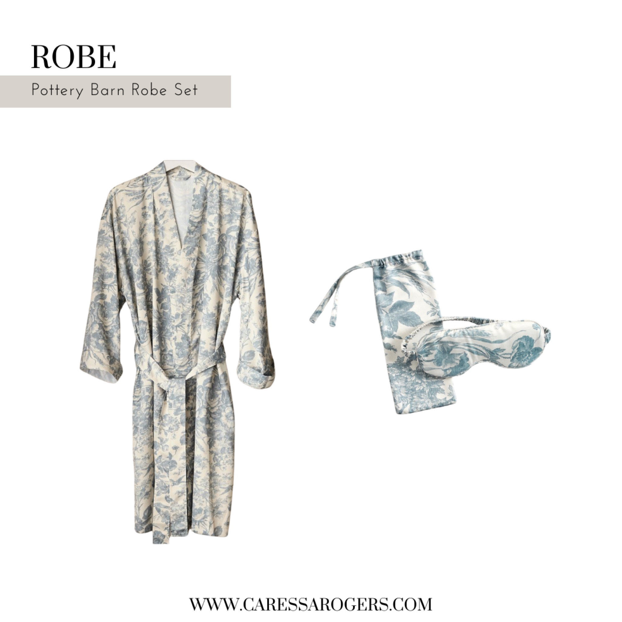 Classy robe set in a soft blue floral from Pottery Barn. This would be beautiful for hospital newborn photos.

#LTKBaby #LTKFamily #LTKBump