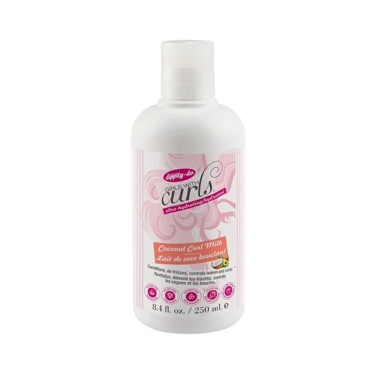 Dippity-do Girls with Curls Ultra-Hydrating Coconut Curl Milk, 8.4 fl. oz. | Walmart (US)